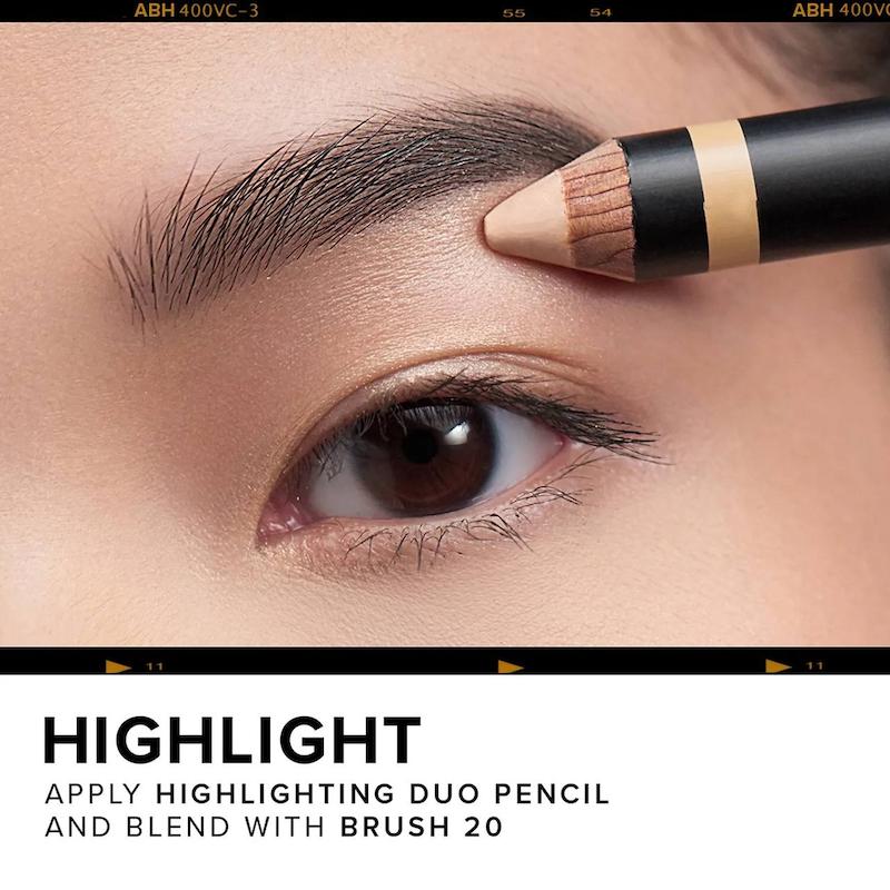Beverly Hills Highlighting Duo Eyebrow Pencil COLOR: Matte Camille / Sand Shimmer