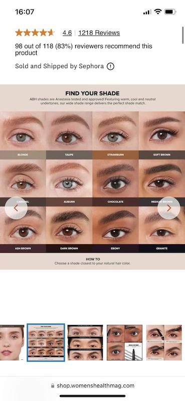مداد ابرو Beverly Hills Brow Definer 3-in-1 Triangle Tip Easy Precision Eyebrow Pencil COLOR: Dark Brown