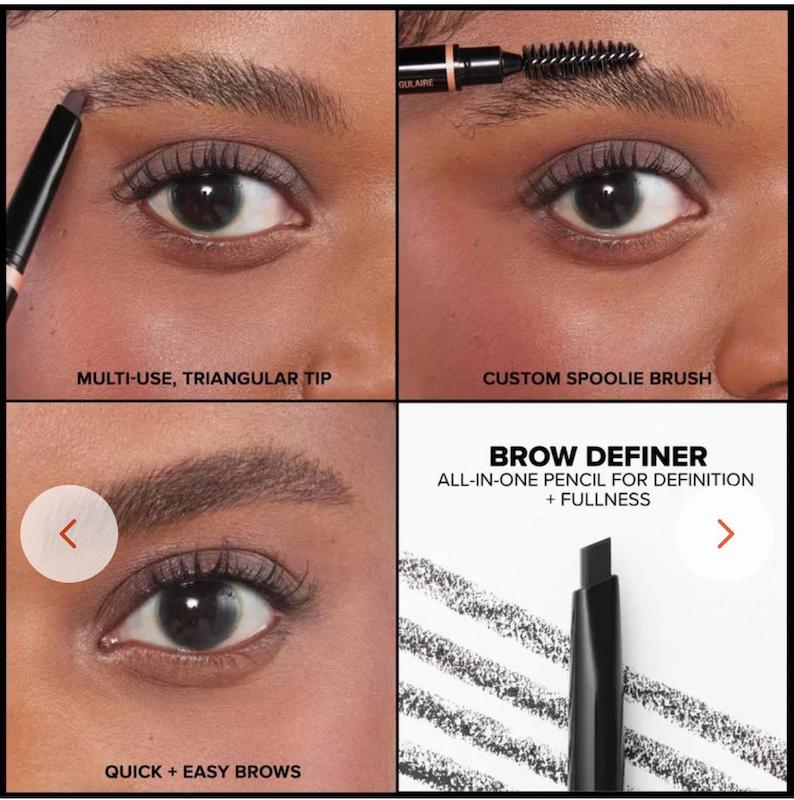 مداد ابرو Beverly Hills Brow Definer 3-in-1 Triangle Tip Easy Precision Eyebrow Pencil COLOR: Dark Brown
