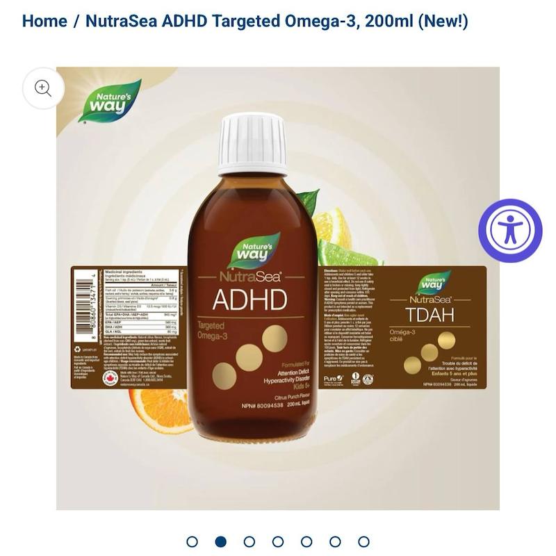 مکمل امگا3 مخصوصADHD