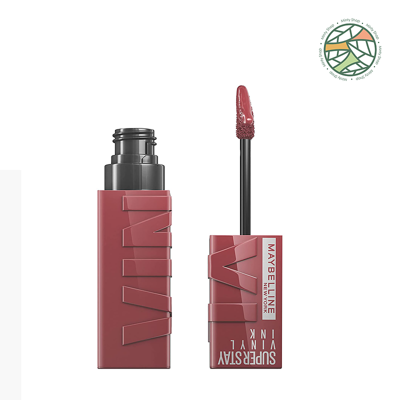 رژ لب مایع میبلین رنگ 40 Witty مدل 16 ساعته Vinyl ink