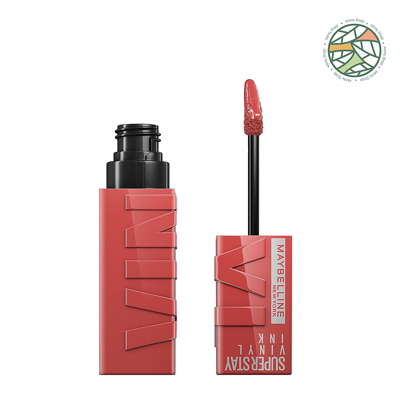 رژ لب مایع میبلین رنگ Peachy 15 مدل Vinyl Ink - ماندگاری ۱۶ ساعته و رنگ جذاب