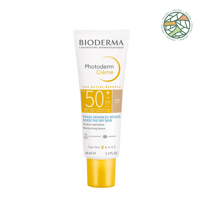 ضدآفتاب رنگی بایودرما مدل Photoderm Creme - مناسب پوست خشک و حساس