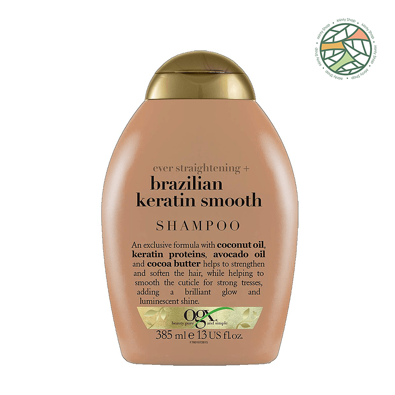 شامپو بدون سولفات ogx مدل brazilian keratin smooth