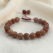 دستبند مهره گرد کوارتز توت فرنگی