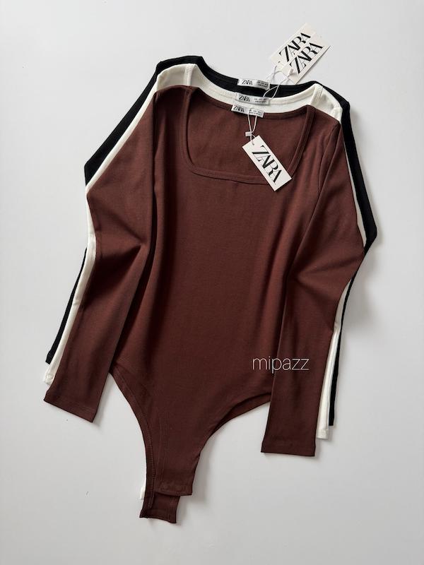 بادی یقه خشتی zara کد ۲۱۰