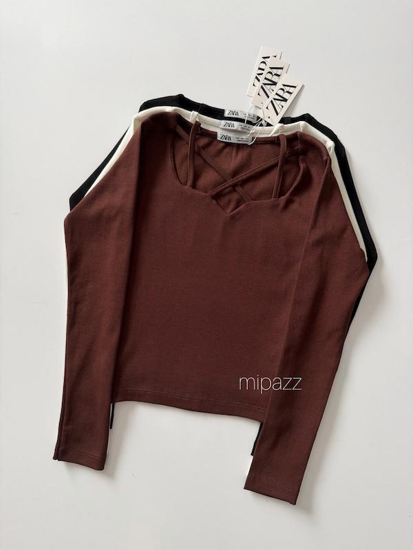 بلوز یقه ضربدری کد ۲۱۷