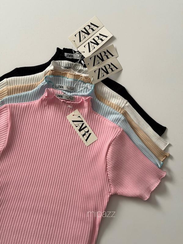 تیشرت یقه ایستاده zara کد 247