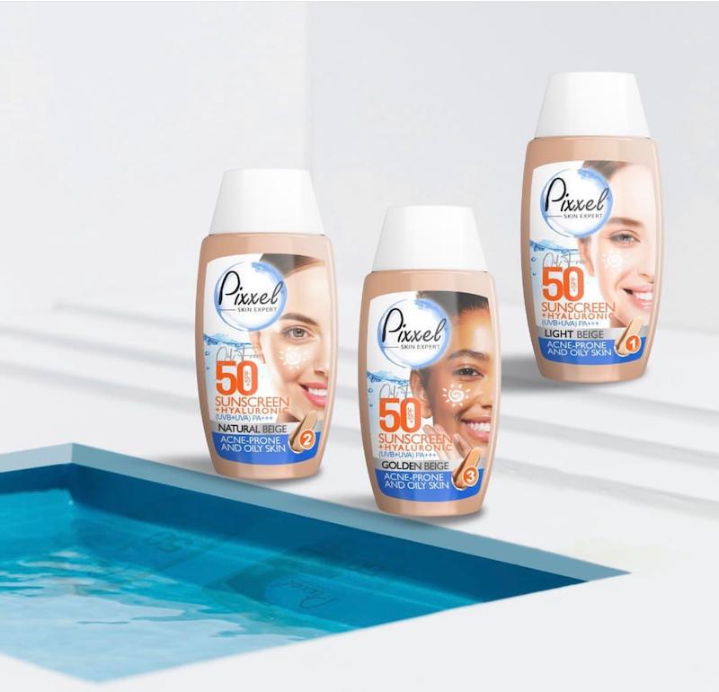 ضدآفتاب رنگی پیکسل پوست خشک و حساس