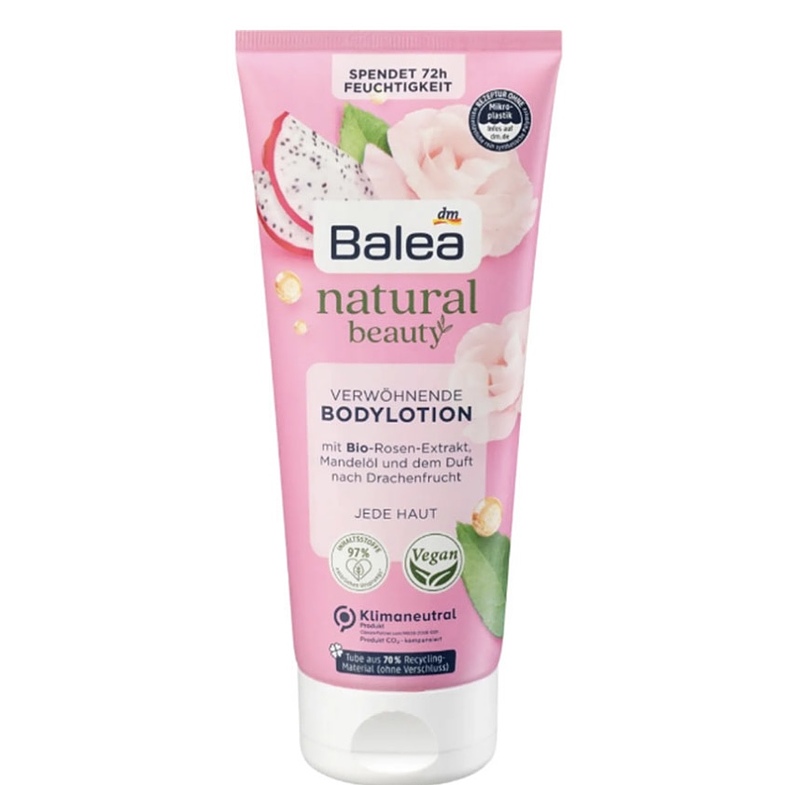 لوسیون بدن باله آ حاوی گل رز balea natural body lotion