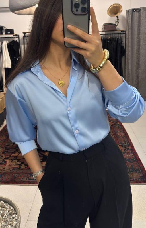 شومیز ساتن ساده