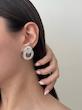 گوشواره جواهری ۲ دایره 