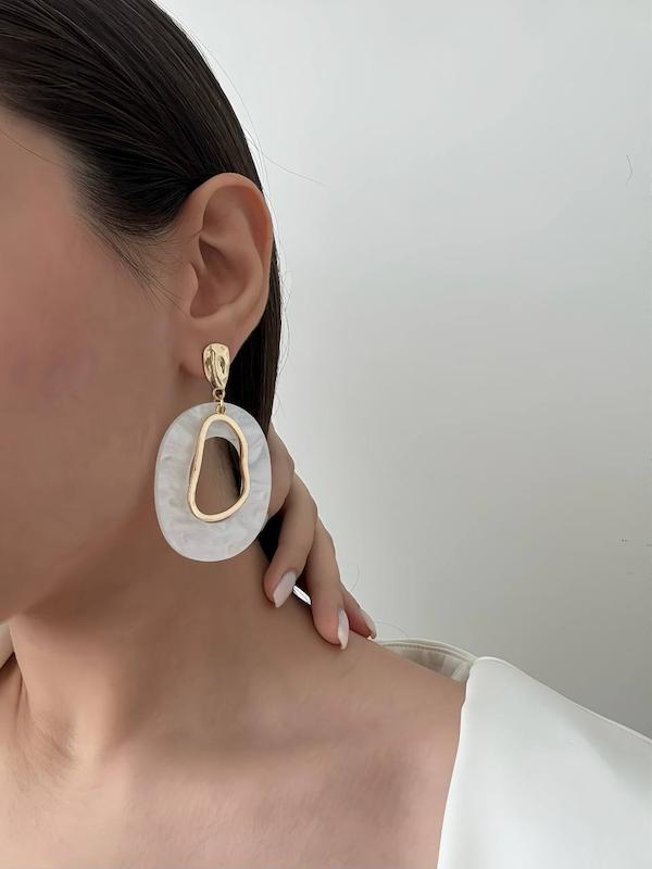 گوشواره بیضی تو خالی