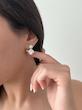 گوشواره جواهری آویز مربع