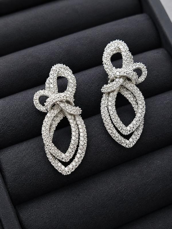 گوشواره جواهری گره 