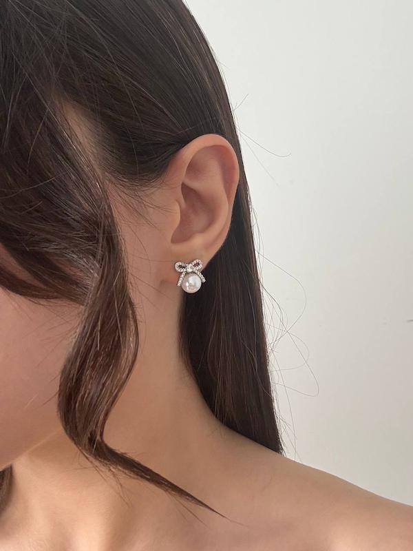 گوشواره جواهری مینیمال 