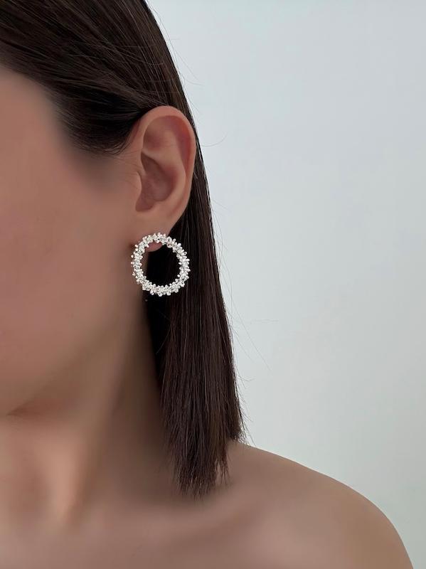 گوشواره خاویاری بدون مروارید 