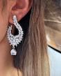 گوشواره جواهری ۲ دایره 
