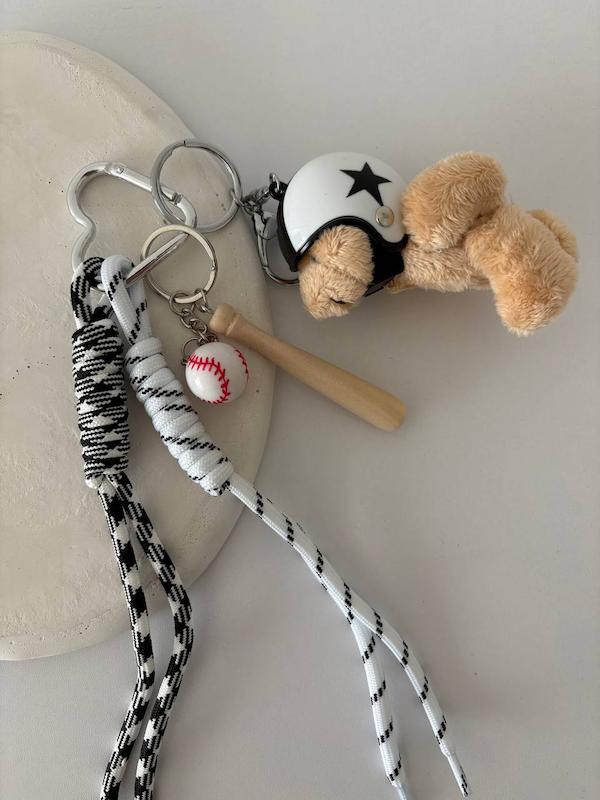 چارم بگ تدی سفید 