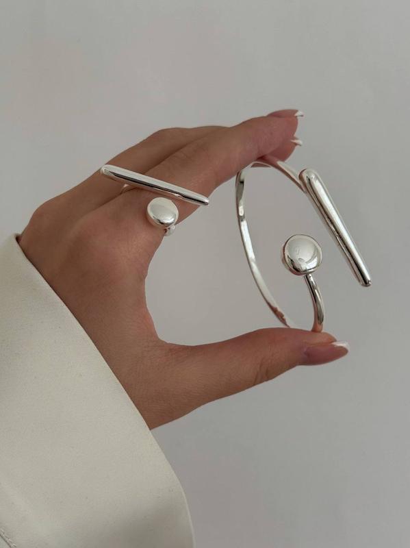 ست بنگل و انگشتر نقطه خط