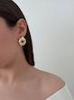 گوشواره گره طرح زارا ۲ حلقه