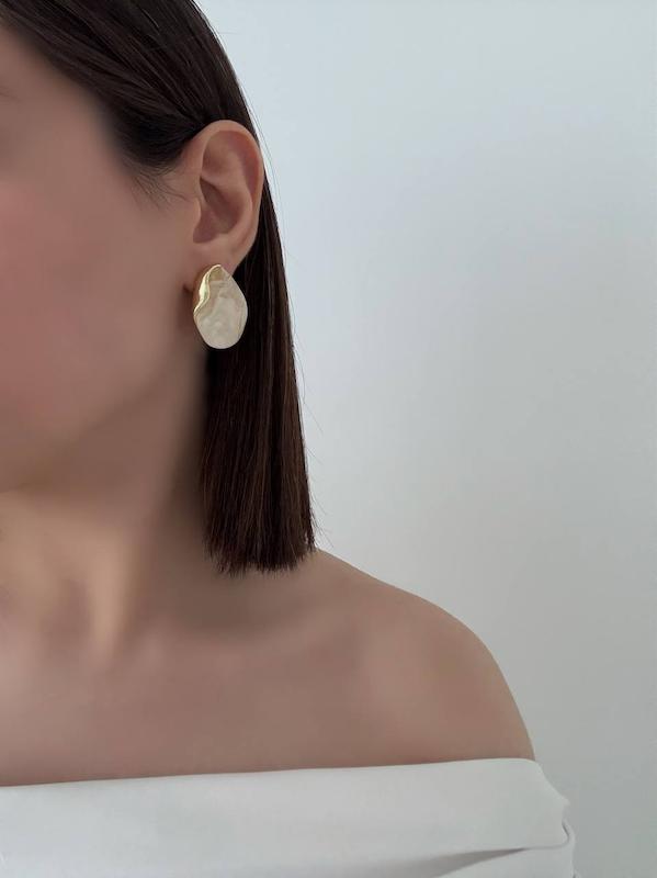 گوشواره سنگی بیضی ۲