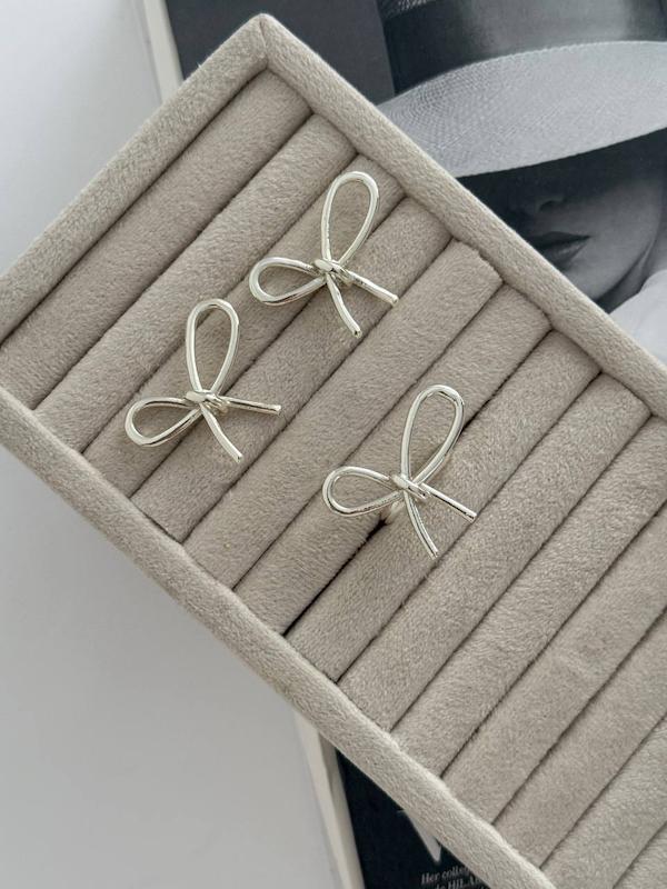 ست گوشواره و انگشتر پاپیون 