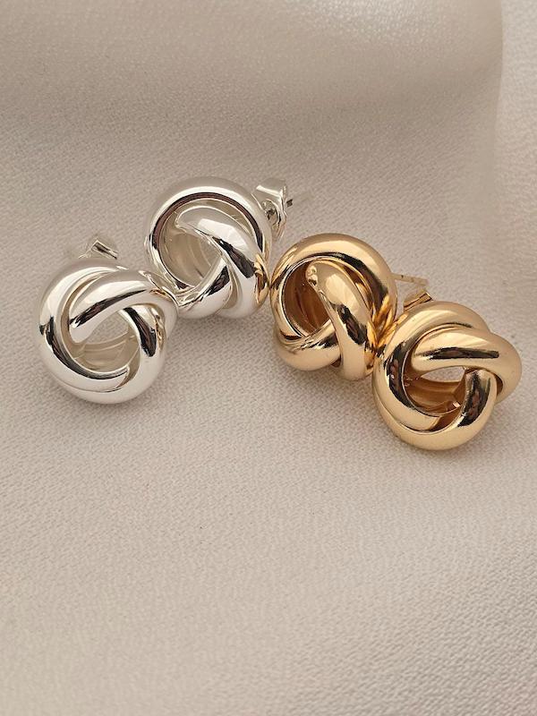 گوشواره گره طرح زارا سایز کوچک