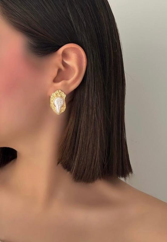 گوشواره باروک دور طلایی