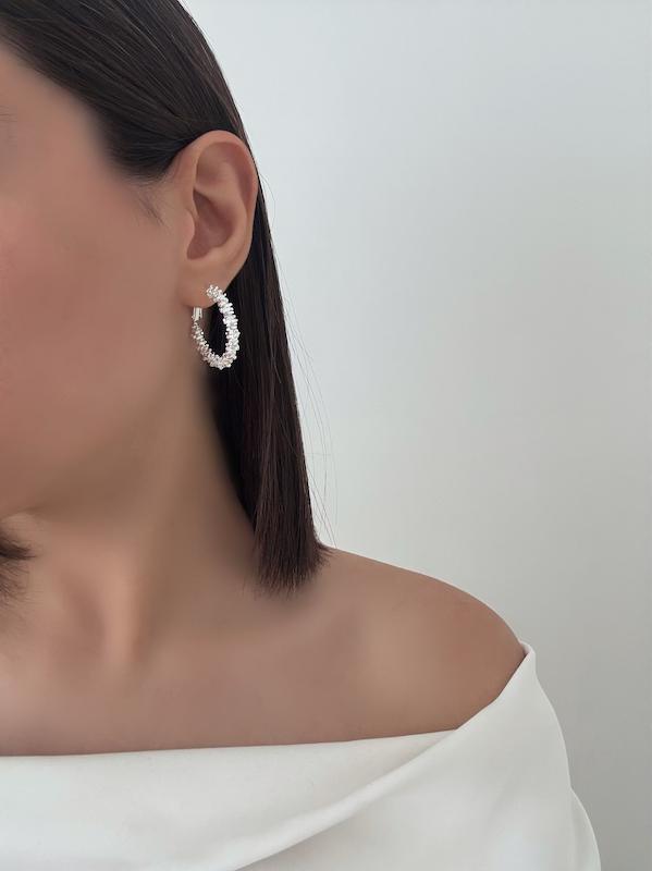 گوشواره خاویاری حلقه ای