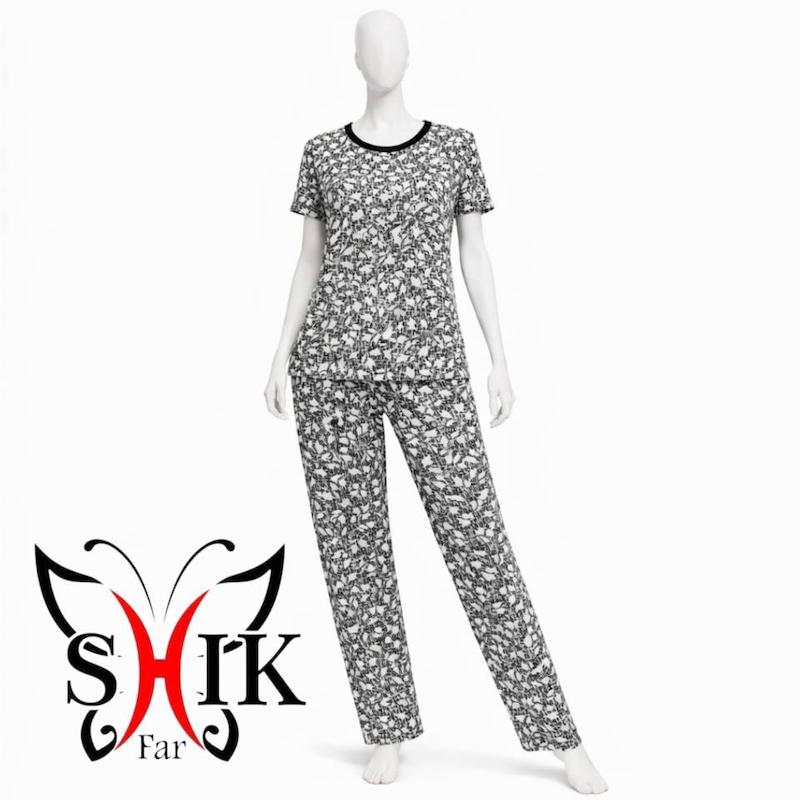 بلوز و شلوار آستین کوتاه ویسکوز