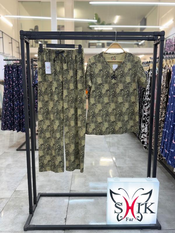 ست بلوز وشلوار پنبه 