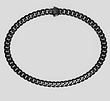 CUBAN NECKLACE 13 MM - BLACK