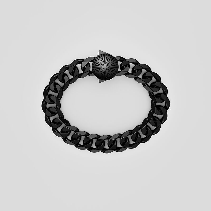 CUBAN BRACELET 13 MM - BLACK