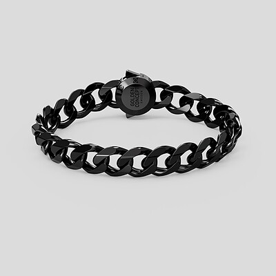 CUBAN BRACELET 13 MM - BLACK