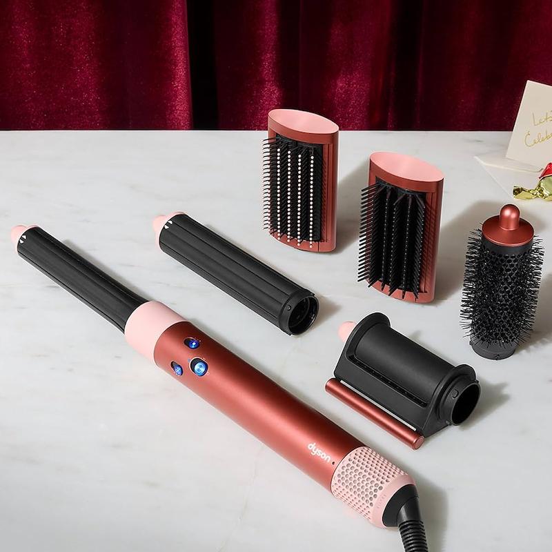 سشوار برس دار دایسون  Dyson Airwrap i.d.™ multi-styler and dryer Curly+Coily (Strawberry Bronze/Blush Pink)
