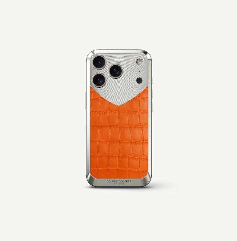 قاب آیفون 17- RST17 - Magnetic Shield Alligator Edition - Matte Orange