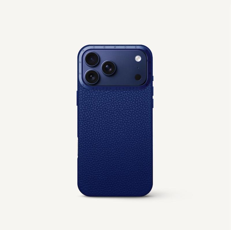 قاب آیفون 17- iPhone Case 17 - Full-Grain Leather - Deep Blue