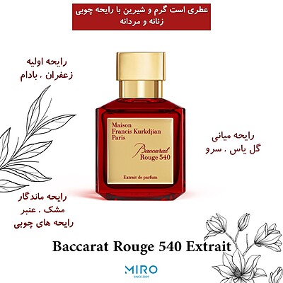 Francis Kurkdjian Baccarat Rouge 540 Extrait de Parfum فرانسیس کرکجان باکارات رژ 540 اکستریت