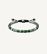 Bracelet EV Silver Green  دستبند نقره‌ای  سبز