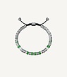 Bracelet EV Silver Green  دستبند نقره‌ای  سبز