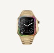 قاب اپل واچ Apple Watch Case - EVF - RAINBOW Frosted Gold