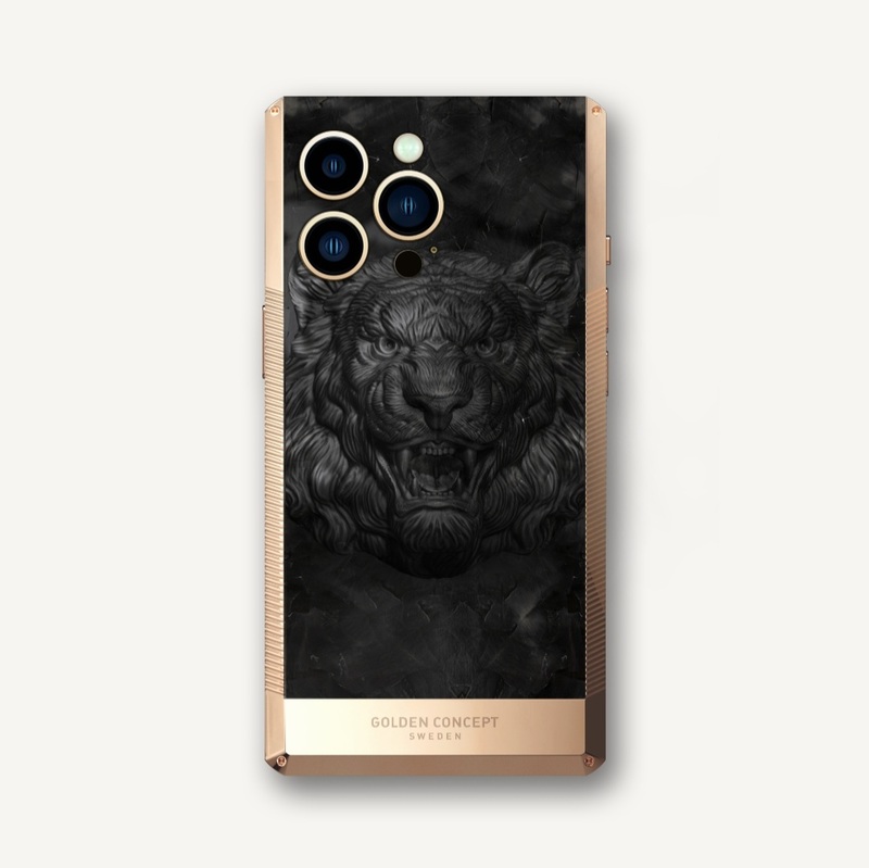 قاب آیفون iPhone Case - Tiger Edition - Rose Gold