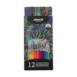 مداد رنگی 12 رنگ فلورسنت آریا ARYA - سری آرتیست - مغز فسفری کد 3611