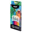 مداد رنگی 12 رنگ فلورسنت آریا ARYA - سری آرتیست - مغز فسفری کد 3611