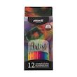 مداد رنگی 12 رنگ فلورسنت آریا ARYA - سری آرتیست - مغز فسفری کد 3611