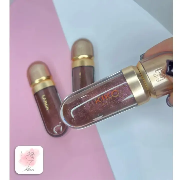 رنگ قهوه ای لیپ گلاس شاینی کد 44