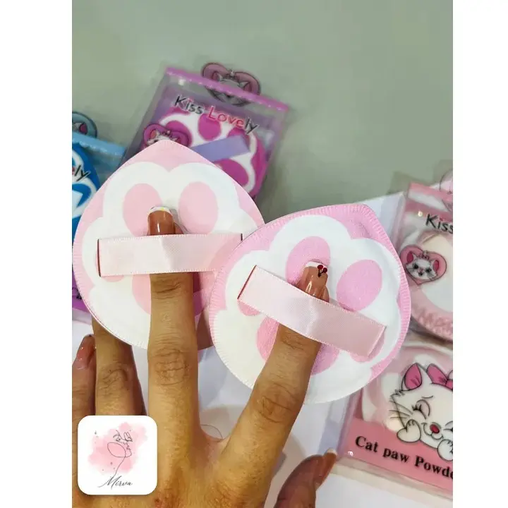 پد آرایش صورت طرح پنجه گربه بسته دو عددی