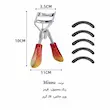 ابعاد فرمژه میسو مدل MI-015 با دسته رنگی و 5 پد یدک