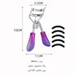 ابعاد فرمژه میسو مدل MI-015 با دسته رنگی و 5 پد یدک